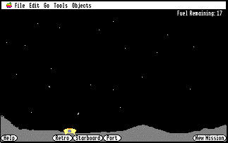screenshot of loonar lander